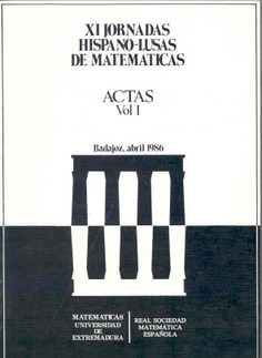 XI Jornadas Hispano-Lusas de  Matemáticas (1986. Badajoz)