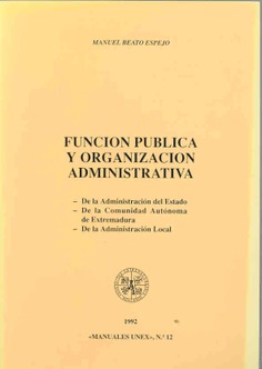 Función pública y organización administrativa