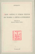 Horacio. Arte Poética y otros textos de teoría y crítica literarias