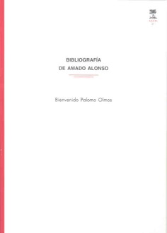 Bibliografía de Amado Alonso