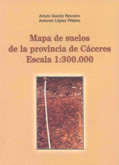 Mapa de suelos de la provincia de Cáceres. Escala 1:300.000