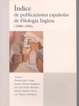 Portada de: Índice de publicaciones españolas de Filología Inglesa (1980-1996)