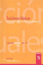 Lecciones Básicas de Derecho e Instituciones de la Unión Europea (EDICIÓN ON LINE)