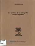Portada de: Los períodos de la bibliografía literaria española