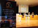 Presentación del libro “50 Aniversario de la Universidad de Extremadura 1973-2023”, un recorrido por la historia, el patrimonio arquitectónico, artístico y bibliográfico de la institución