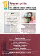 Presentación del libro: Que a en sí el talante del bien fazer. Estudios dedicados al profesor Antonio Salvador Plans. Viernes 14 de junio de 2024 · 12:00 h. Espacio UEx · Cáceres ·