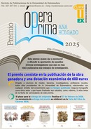 PREMIO “OPERA PRIMA ANA HOLGADO” 2025:  El plazo para la entrega de originales finaliza el viernes 27 de febrero de 2026