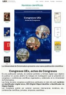 La Universidad de Extremadura presenta una nueva publicación científica: "Congresos UEx, actas de Congresos"